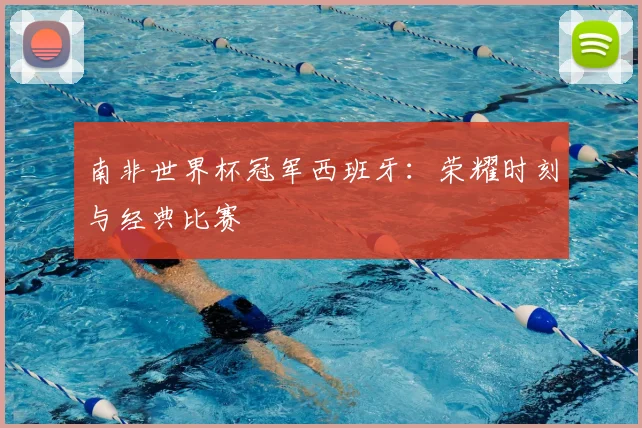 南非世界杯冠军西班牙:荣耀时刻与经典比赛
